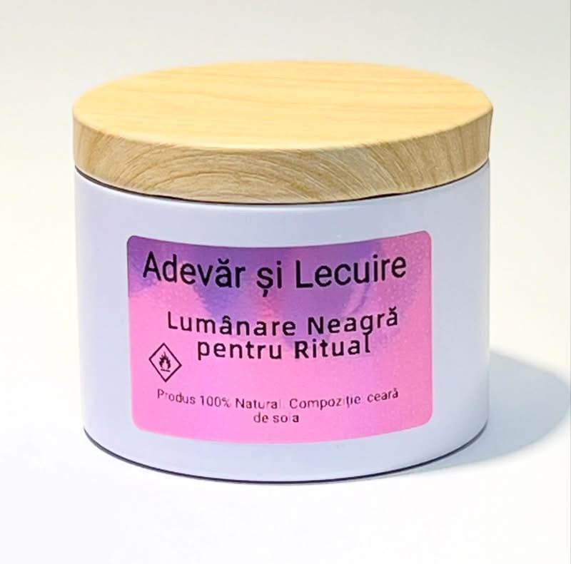 Lumanare Neagra pentru Ritual (8 sau 16 Ore)