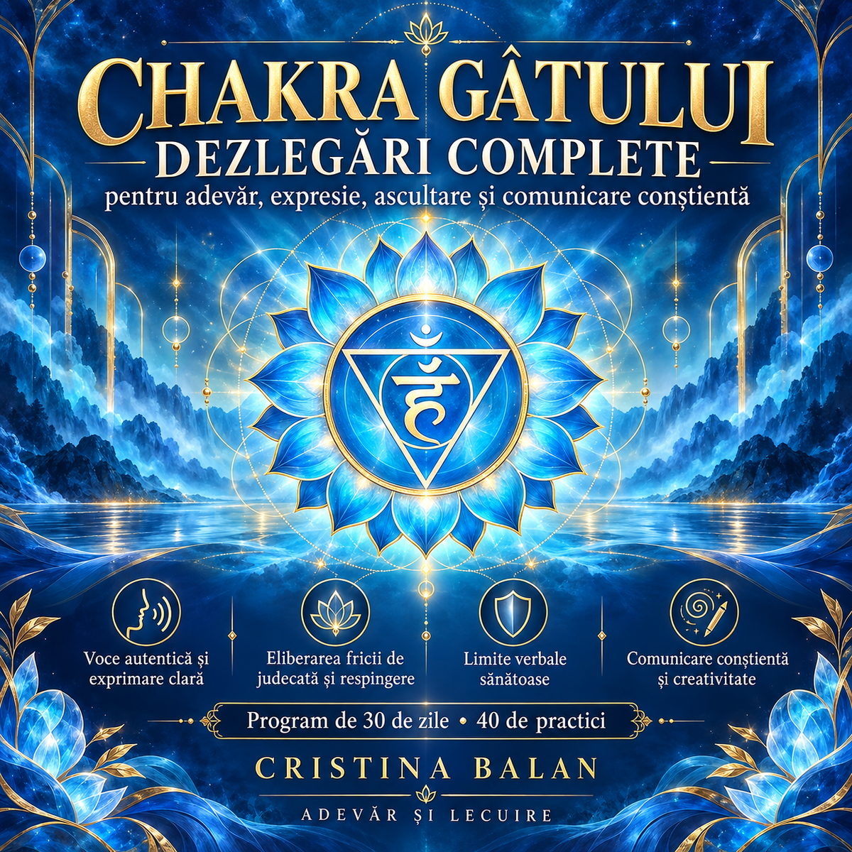 Chakra Gâtului – Dezlegări Complete pentru Adevăr, Expresie, Ascultare și Comunicare Conștientă (PDF)
