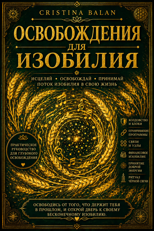 Освобождения для изобилия — обложка руководства Cristina Balan