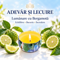 Lumânare cu Bergamotă – Echilibru • Bucurie • Încredere – Adevăr și Lecuire