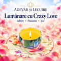 Lumânare cu Crazy Love – Iubire • Pasiune • Joc – Adevăr și Lecuire