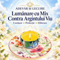 Lumânare cu Mix Contra Argintului Viu – Curățare • Protecție • Eliberare – Adevăr și Lecuire