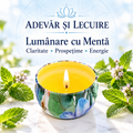 Lumânare cu Mentă – Claritate • Prospețime • Energie – Adevăr și Lecuire