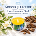 Lumânare cu Oud – Profunzime • Protecție • Meditație – Adevăr și Lecuire