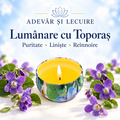 Lumânare cu Toporaș – Puritate • Liniște • Reînnoire – Adevăr și Lecuire