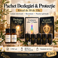 Pachet Dezlegări & Protecție – Ritual de 30 de Zile (3 PDF-uri, Uleiuri & 5 Lumânări)