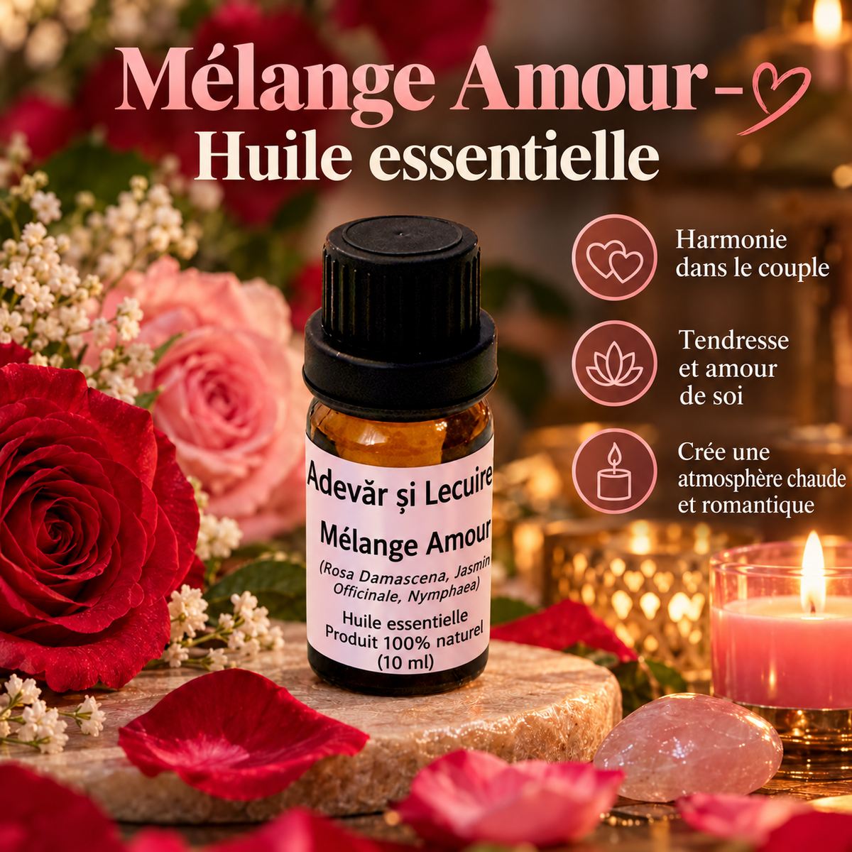 Mélange Amour – Huile essentielle