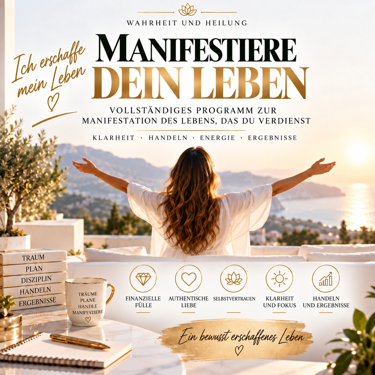 Manifestiere das Leben, das du verdienst – Vollständiges 3-Monats-Wandlungsprogramm – Wahrheit und Heilung