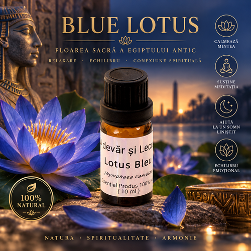 Blue Lotus – Floarea Sacră a Egiptului Antic, Ulei Esențial – aromaterapie naturală – Adevar si Lecuire