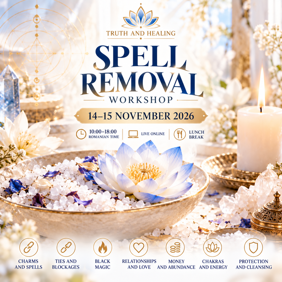 spell removal workshop — Truth and Healing