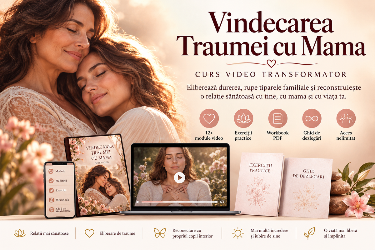 Vindecarea Traumei cu Mama – curs video și workbook Adevăr și Lecuire